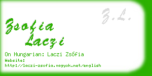 zsofia laczi business card